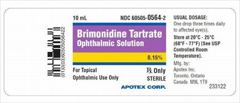 Brimonidine eye drops recall